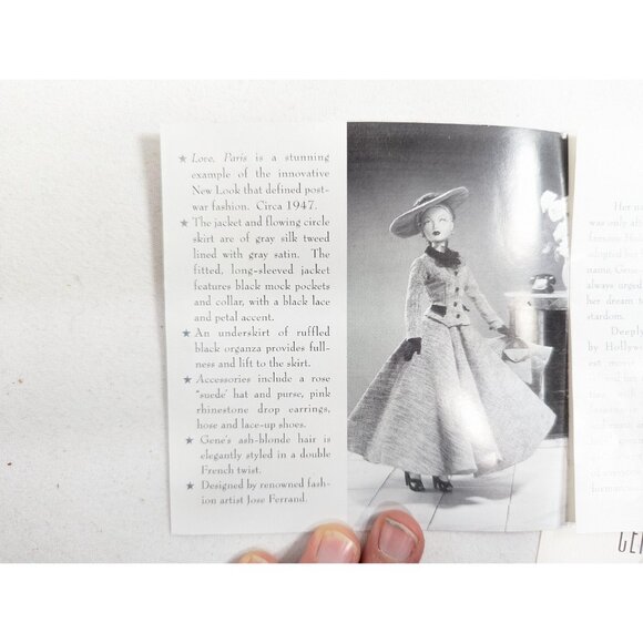 Gene Marshall LOVE, PARIS #06 Fashion Doll with COA, booklet, stand and box, - Picture 8 of 10
